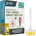 Exploro Highly Sensitive Marijuana Drug Test Kit, THC Drug Test Urine for Marijuana/Weed, Easy Home Drug Test Marijuana, THC Tests for Home for 50 ng/ml, THC Test Strips (Pack of 3)