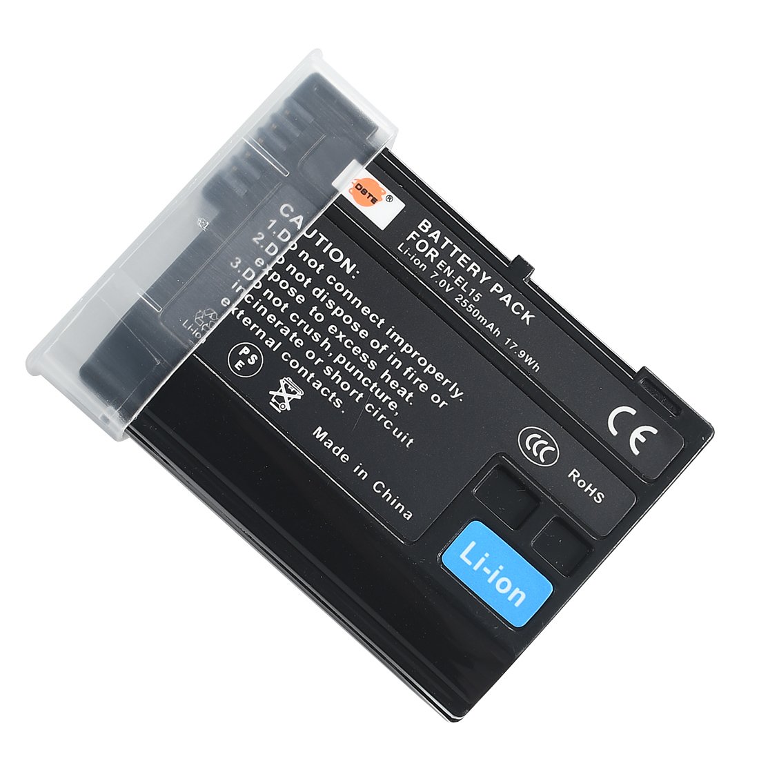 DSTE® EN-EL15 Rechargeable Li-ion Battery for Nikon 1 V1 D600 D610 D750 D800 D800E D810A D7000 D7100 D7200 Camera as Nikon ENEL15