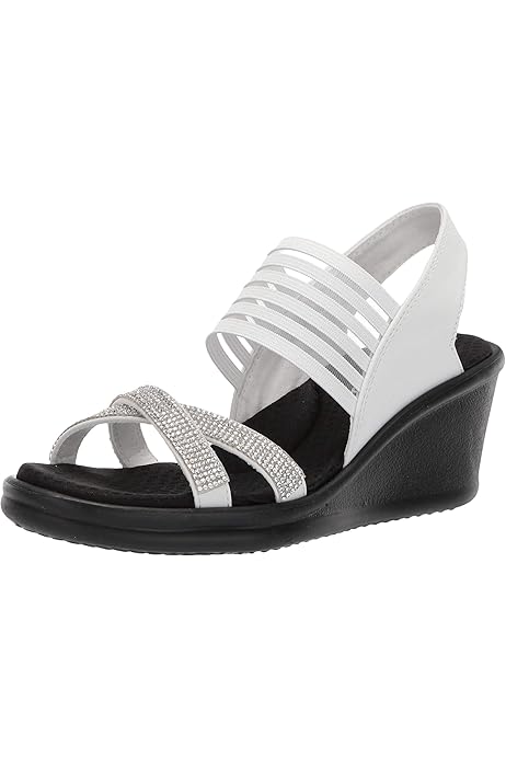 women's rumblers sparkle on wedge sandal