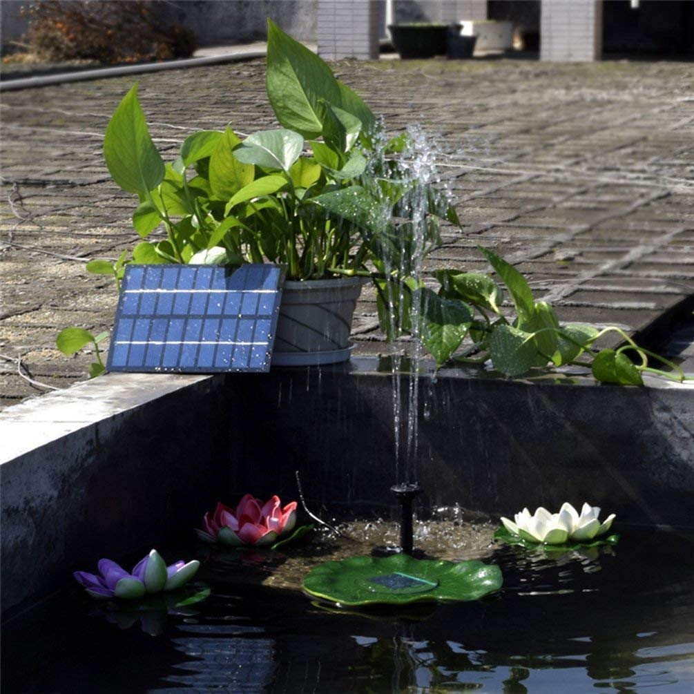 COSSCCI 1.4W Solar Fountain Water Pump for Bird Bath Solar Panel Kit Outdoor Fountain for Small Pond, Patio Garden