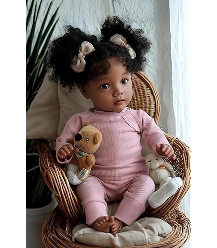 Amazon.com: KOKOMANDY Reborn Baby Dolls Black Girl 24 Inch Dark