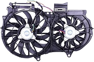 TORCIA TYG OE Replacement(CAPA Quality) Cooling Fan Extra Silent for 2007-2009 Audi A4 Cabrio, 2005-2008 A4 Sedan/Wagon GEN 3, 2003-2006 A4 Cabrio, 2002-2005 A4 GEN2 | 8E0959455L | AU3115108 | 620-808