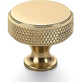 Amerdeco 10 Pack Champagne Bronze Knurled Cabinet Knobs Kitchen Cabinet Handles for Drawer, Cupboard and Wardrobe ZH0036