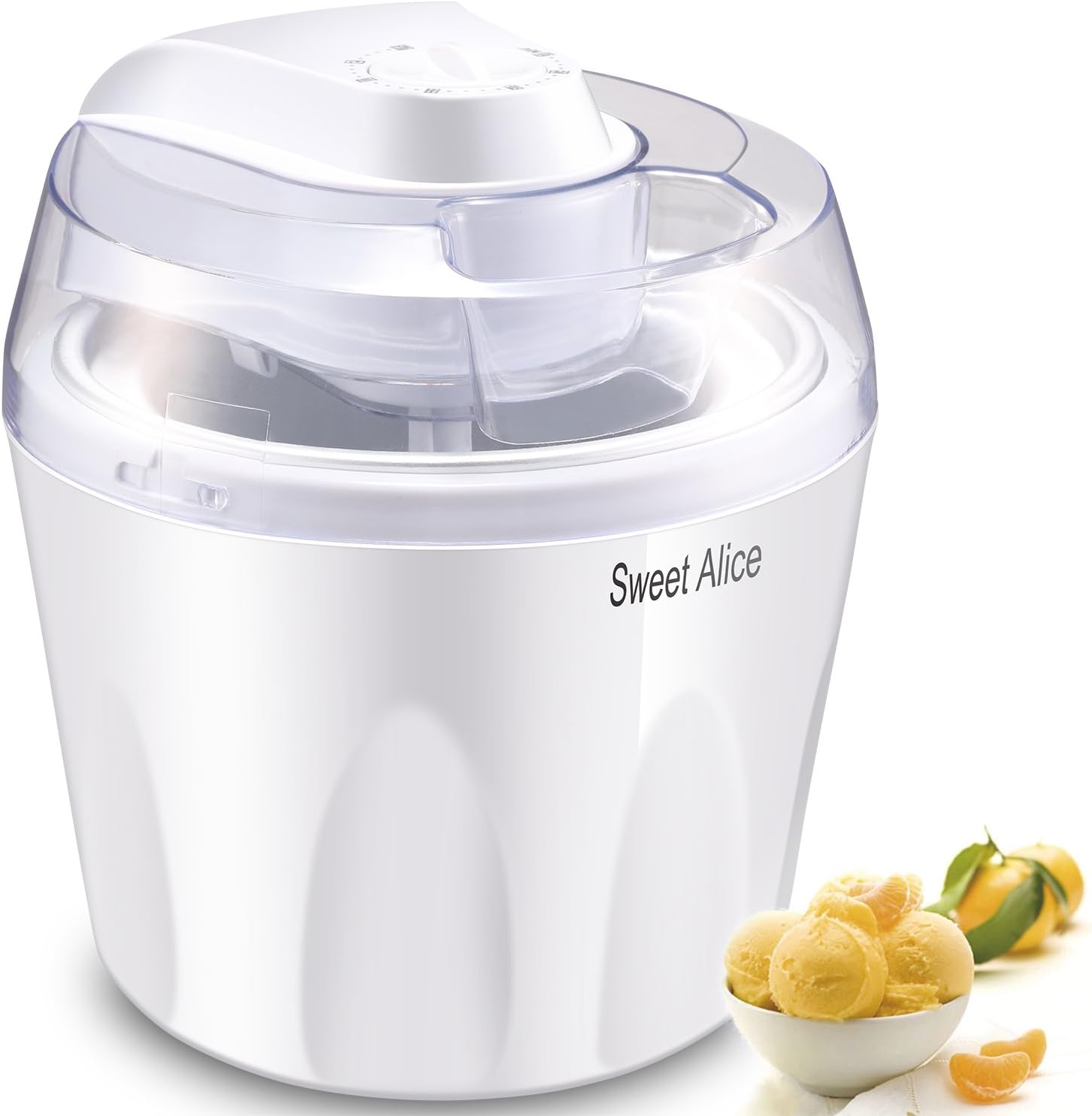 Amazon.de Eismaschine, Sweet Alice 1, 5 liter Ice Cream Maker, 3 in 1