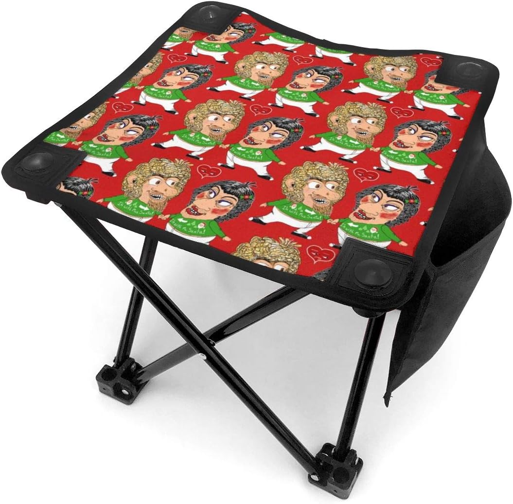 Amazon.com: Mini Portable Folding Camping Stool Ugly Couple: Kitchen