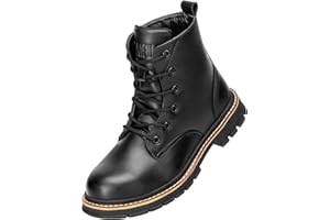 OWIF Steel Toe Boots for Women Men, 6" Waterproof Comfortable Work Boots Slip-Resistant Safety Toe Construction Shoes