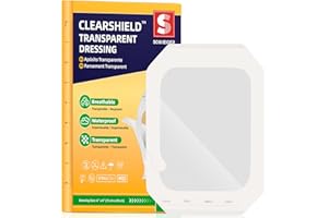 ClearShield Transparent Film Dressing 6" x 8" Pack of 20, Waterproof Bandages Breathable Hypoallergenic, Adhesive Patch for Post Surgical Shower, IV Shield, Tattoo Aftercare