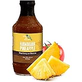 Green Jay Gourmet BBQ Sauce - Hawaiian Pineapple - All-Natural Barbecue Sauce with Apples, Gourmet Spices, Tomato Paste & More - Gourmet Barbecue Spread for Meats, Veggies & Other Foods - 19 Ounces