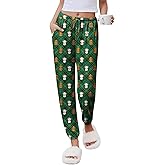 Ekouaer Womens Jogger Pajamas Pants Comfy Long Lounge Bottom,Drawstring Elastic Waist Sleep Pants with Pockets