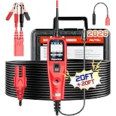 Autel PowerScan Automotive Circuit Tester, 12-24V Power Circuit Probe Tool | Electrical Short Open Breaker Finder, AC/DC Voltage Current Resistance Detection, Trailer Light Test, 20FT Extension Cord