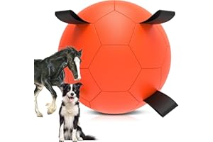 QDAN Herding Dog Balls Horse Ball - 18 inch Horse Toys Herding Ball for Dogs, Large Giant Ball Toys for Australian Shepherd Dog Toys, Orange