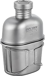 Explorer Bear Titanium Canteen Set, 1100ml + 700ml
