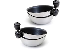 Eggssentials Egg Poacher Replacement Spare Stainless Steel Anti-Stick PFOA Free Individual Removable Poaching Cups (4)