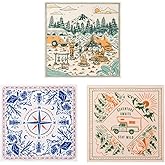 GT BANDANA 22"x22" Multi-Purpose 100% Cotton Bandana Face Mask(3-Pack)