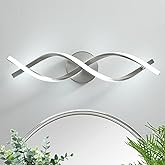 vivihobb Modern Nickel LED Vanity Lighting,Bathroom Light Fixture Over Mirror,21 Inch,6000K Cool White