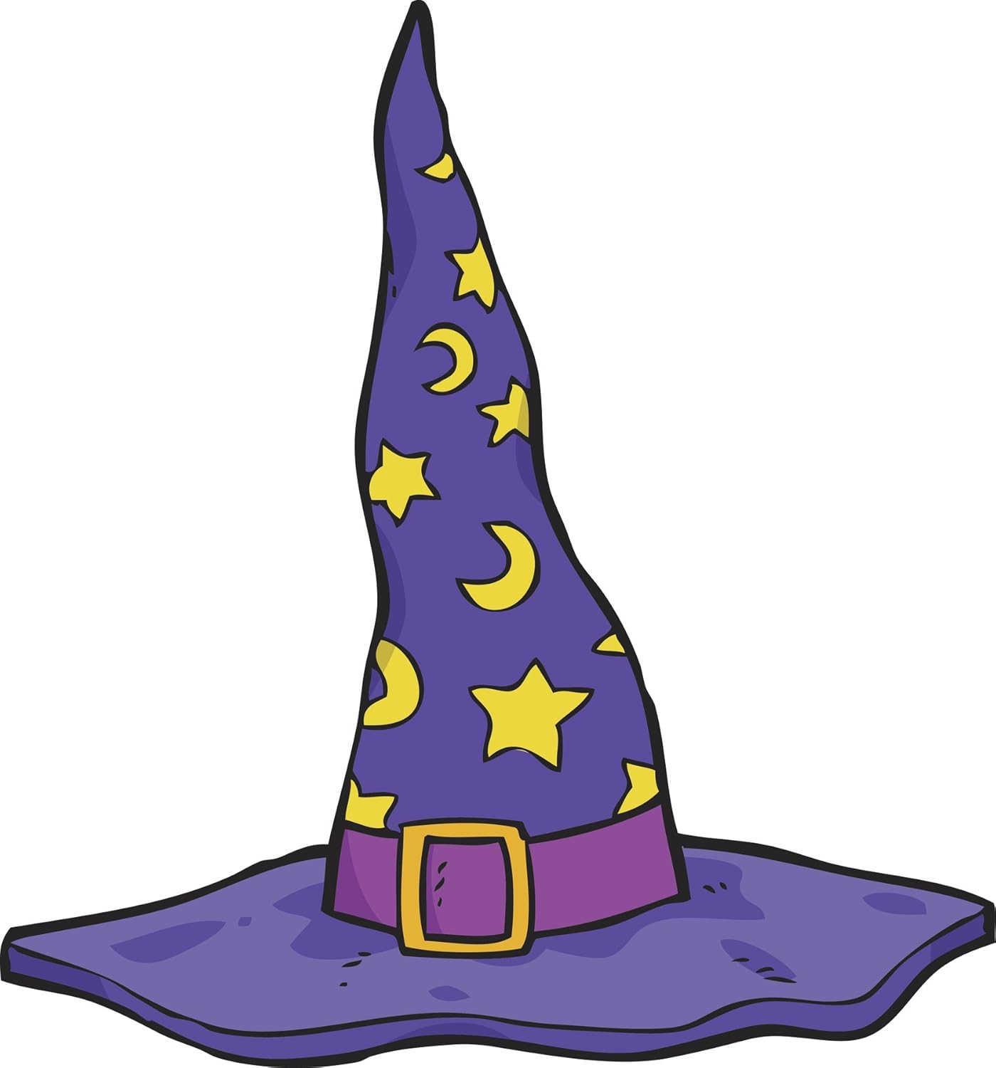 Amazon Com Magical Colorful Wizard Witch Hat Cartoon Vinyl Sticker All Sizes Automotive