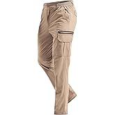MOURCE Hiking Pants Men Lightweight Quick-Dry - Water Resistant Stretch Travel Pants with 7 Pockets for Outdoor Fishing