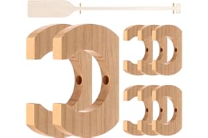 DaisyInner Wooden Paddle Holder Hangers Racks Wall Storage Keeper Hanging Oar Wall Decor Oar Board Accessories for Kayak Sup Canoe Dragon Boat Paddles