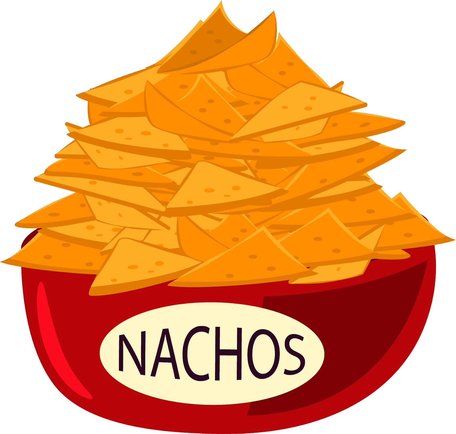 Amazon Com Delicious Nacho Snack Chips Dip Food Cartoon Vinyl Sticker 2 Wide Bowl Automotive