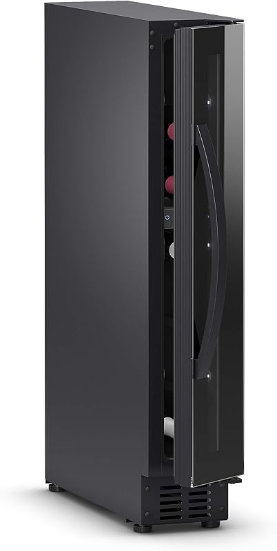 E7FG - Nevera de vino con compresor de 7 botellas con puerta de cristal sin marco