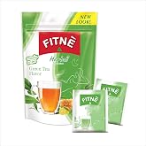FITNE Green Tea Herbal Honey Lemon With Garcinia Senna Infusion Gentle Detox Cleanse High Antioxidant No Calories Stevia Sweetener, 30 Tea Bags