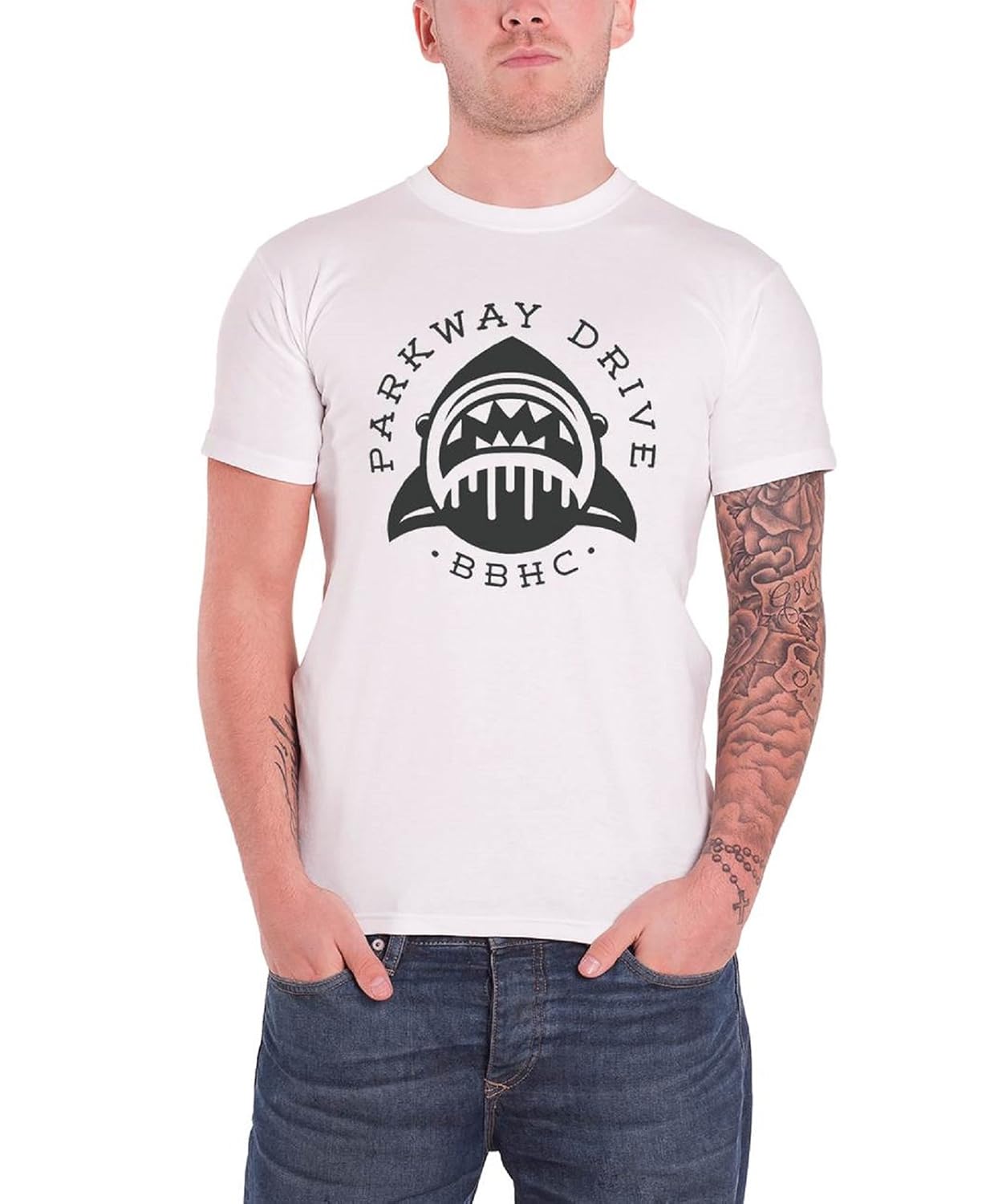 Parkway Drive Men's Shark Official T-Shirt