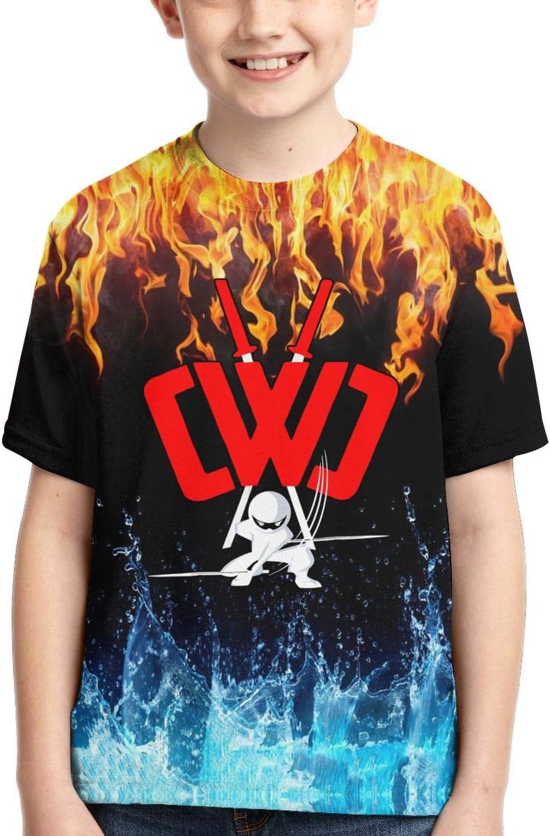 Child CWC Chad Wild Clay Shirt Boys 3D Print Short Sleeve Tshirt
