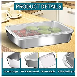 GIUOIDUO Stainless Steel Lunch Box 6-Pack,Stackable