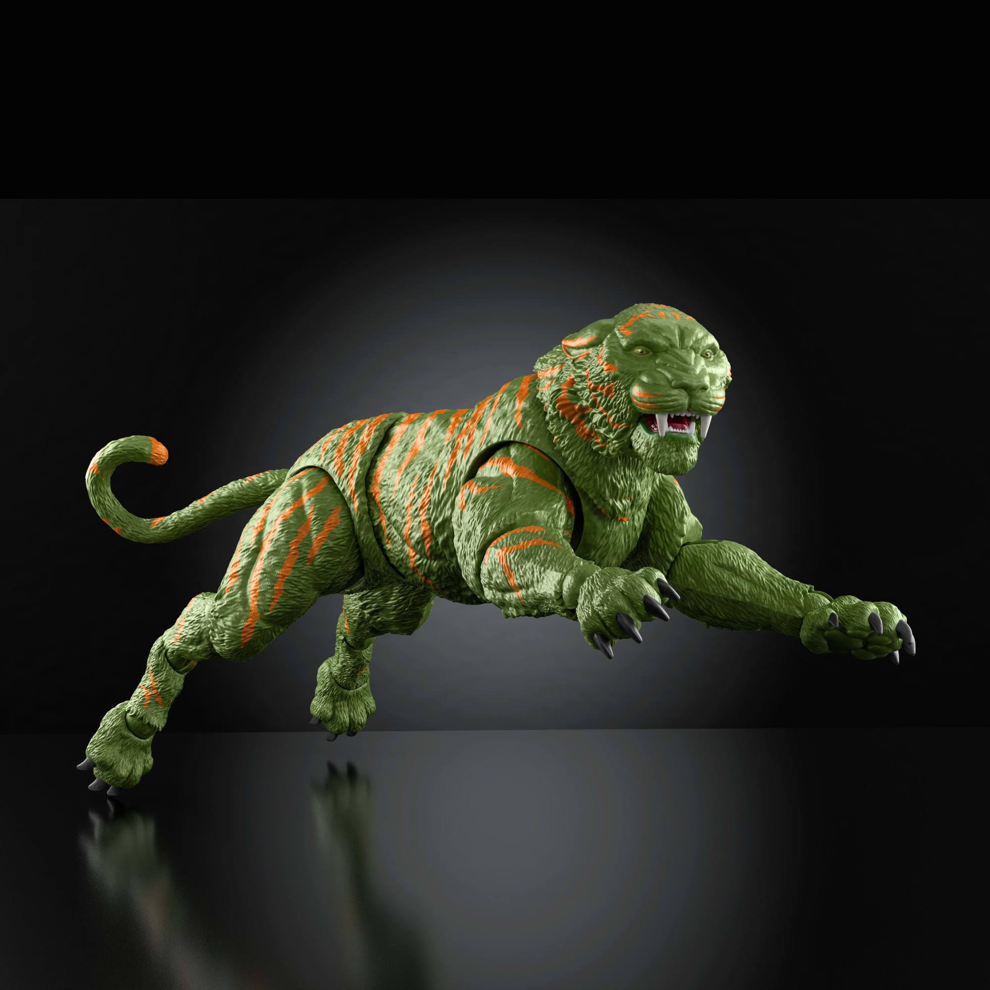 Masters of the Universe Chronicles Actionfigur Battle Cat, Maßstab 1:12, detailgetreu zum Film von 2026, Glasaugen und bewegliches Maul, Tiger mit Sattel und Panzerung, JKJ32 5