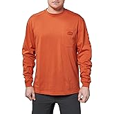 BRUNT Long-Sleeve Pocket T-Shirt - Comfortable Mid-Weight Build - Drop Shoulder Seam - Utility Pocket