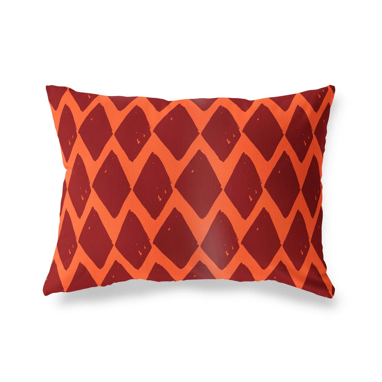 Bonamaison Decorative Cushion Cover Orange & Bordeux, Throw Pillow Covers, Home Decorative Pillowcases for Livingroom, Sofa, Bedroom, Size: 35x50 Cm - Designed and Manufactured in Turkey