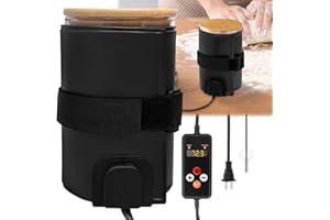 Sourdough Starter Warmer Wrap Sourdough Starter Jar Heat Wrap with Temperature Control 41°F to 113°F and 24H Timer Dough Brea