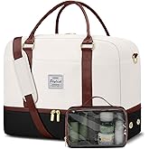 Weekender Travel Duffle Bag for Women: Overnight Bags with Shoe Compartment Carry on Bags for Airplanes with Toiletry Bag Weekend Yoga Gym Bag with Wet Pocket Travel Duffel Tote Bag Hospital Bag