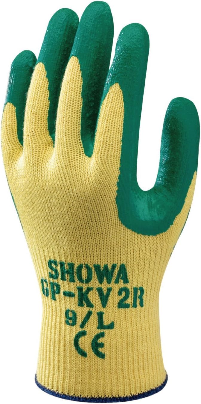 SHOWA GP-KV2 Nitrile Kevlar Grip Gloves - Cut - 10/XL, black