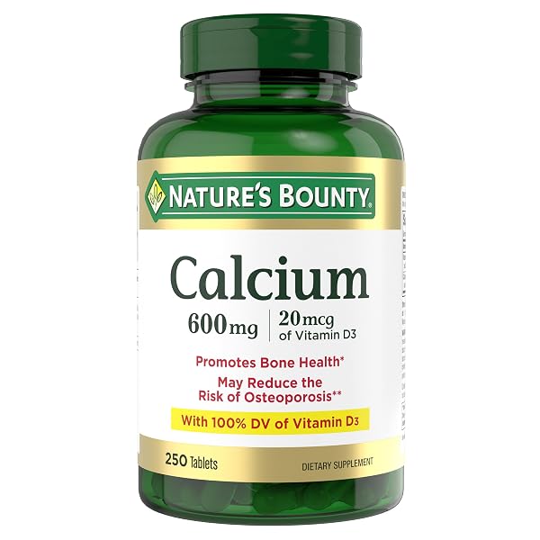 NATURE’S BOUNTY CALCIUM CARBONATE & VITAMIN D, SUPPORTS...