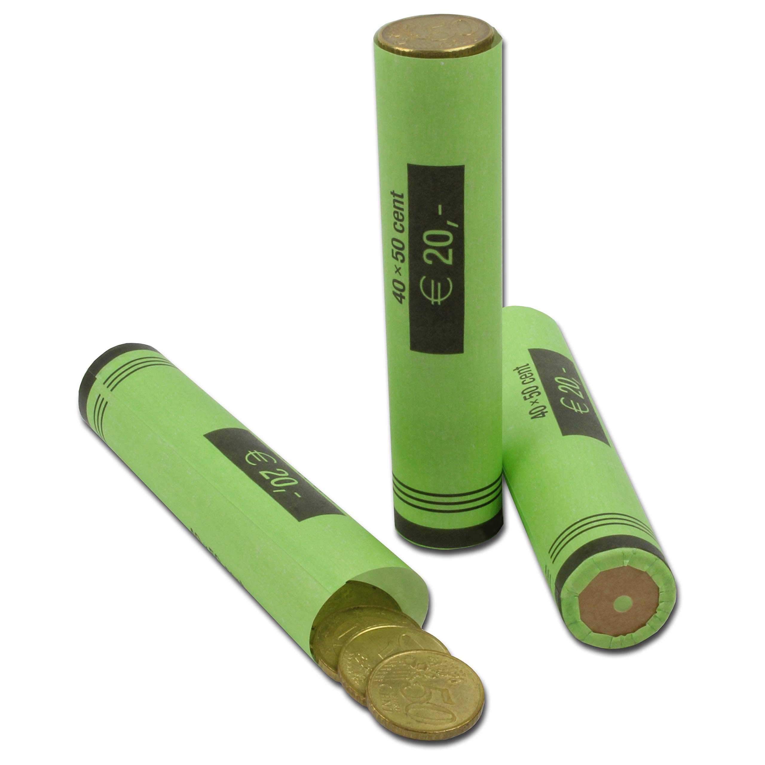 Effektivo 10112 Paper Coin Sleeves Green