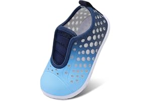 JIASUQI Kids Quick Dry Water Shoes Toddler Lightweight Barefoot Aqua Beach Pool Shoes for Boys Girls