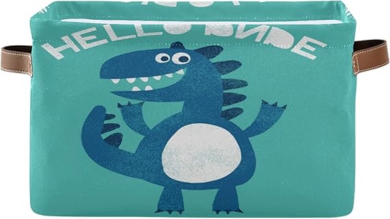 TropicalLife Aufbewahrungskörbe mit niedlichem Dinosaurier-Motiv, für