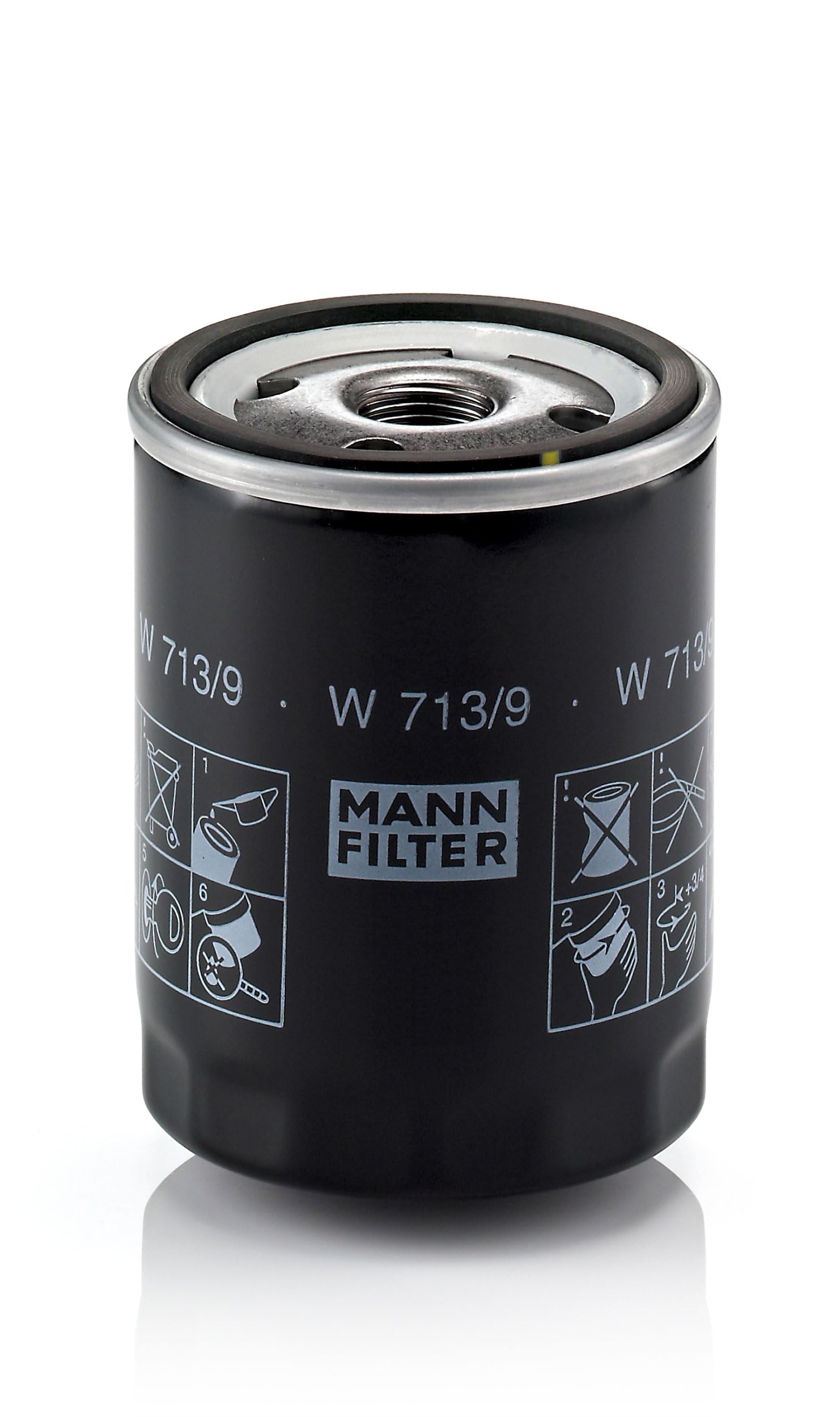 MANN-FILTER W 713/9 Oil Filter - for Cars + Transporters