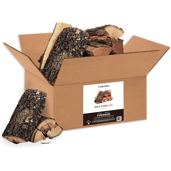 Amazon.com : Solo Stove Oak Firewood for Outdoor Wood Burning Fire Pits and  Backyard Fire Pits 100% Natural Oak Firewood Kiln-Dried 6-8 Logs (.5 cu ft)  : Home u0026 Kitchen