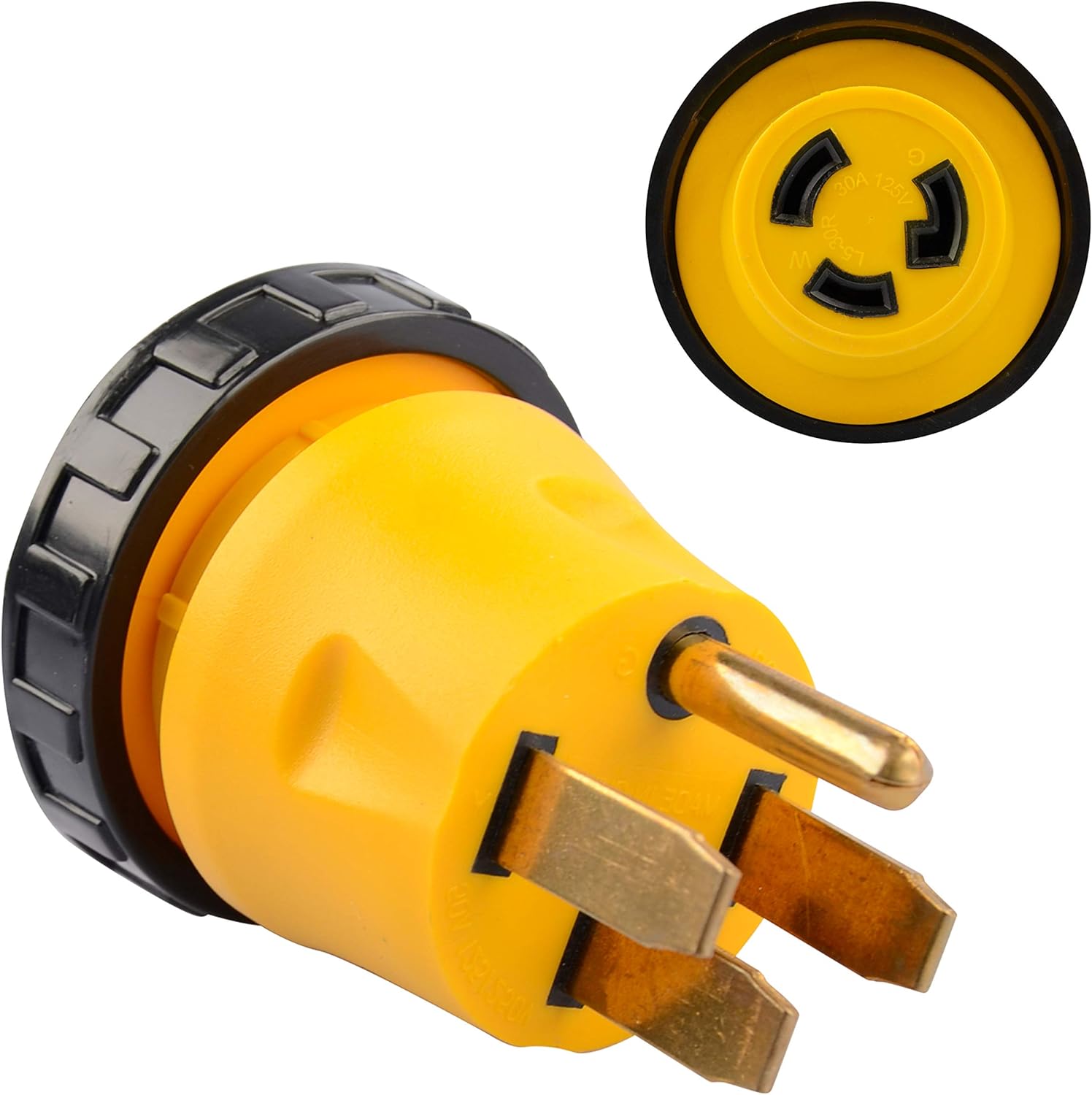 RV RVGUARD Adapter, Plug Converter Electrical Adapter Cable Generator