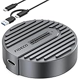 FIDECO USB to M.2 NVME SATA SSD Docking Station, USB 3.2 Gen 2 SSD Enclosure Adapter, Tool-Free NVME Reader, Support Maximum 