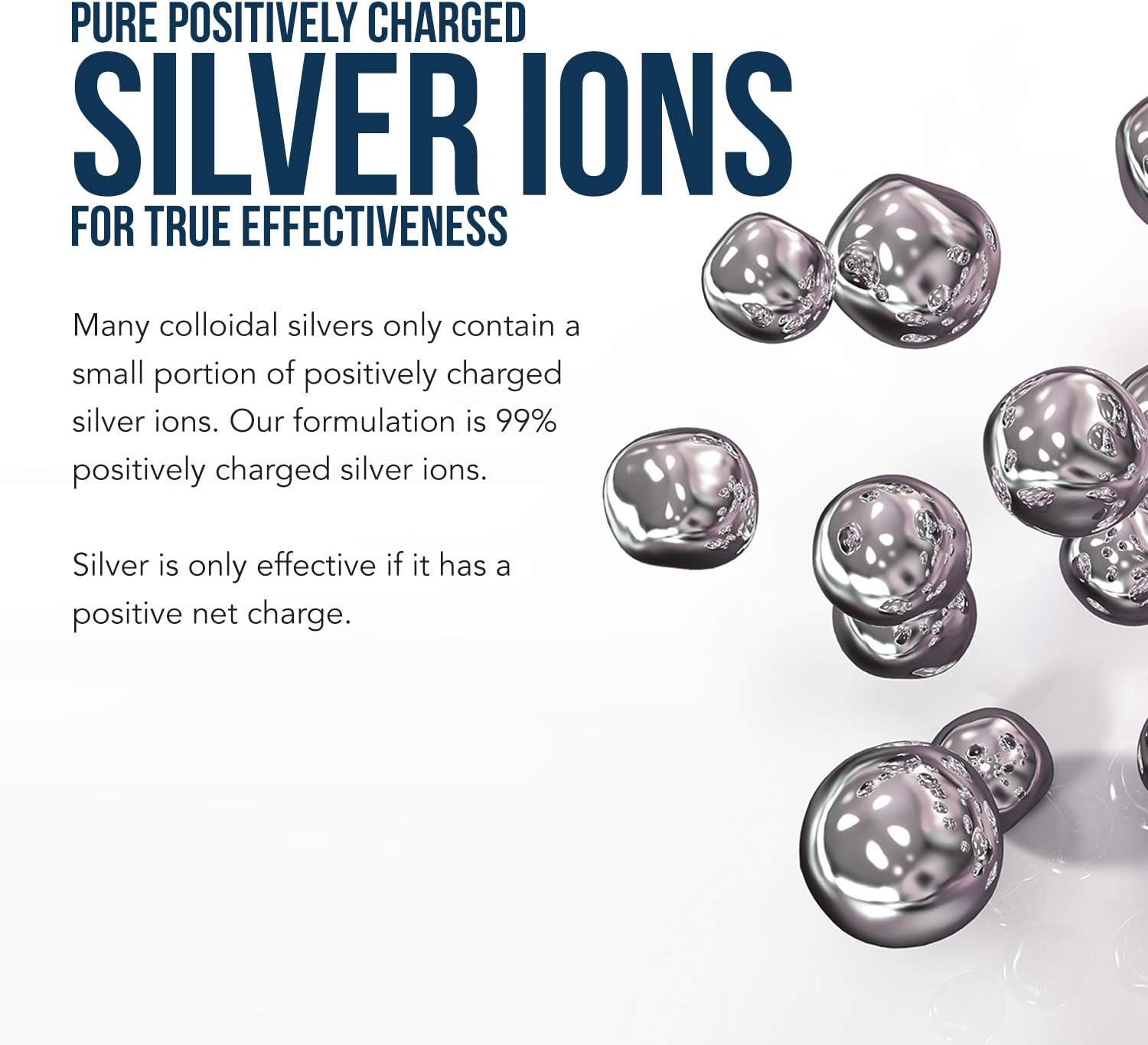 Bioactive Colloidal Silver - 8 oz, Glass Bottle, Vegan, Safe Doses with Highest Effectiveness - Nano Ions, 30 PPM - Immune Support (48 Servings): Health & Personal Care