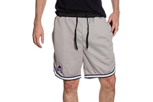 CALHOUN Officially Licensed NHL Men's 2 Tone Air Mesh Shorts Lined with Pockets