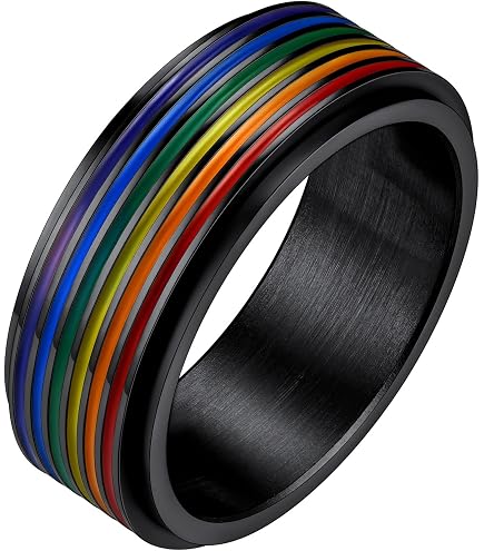 Strongest Link Bisexual BI Pride Flag Stainless Steel Comfort Fit