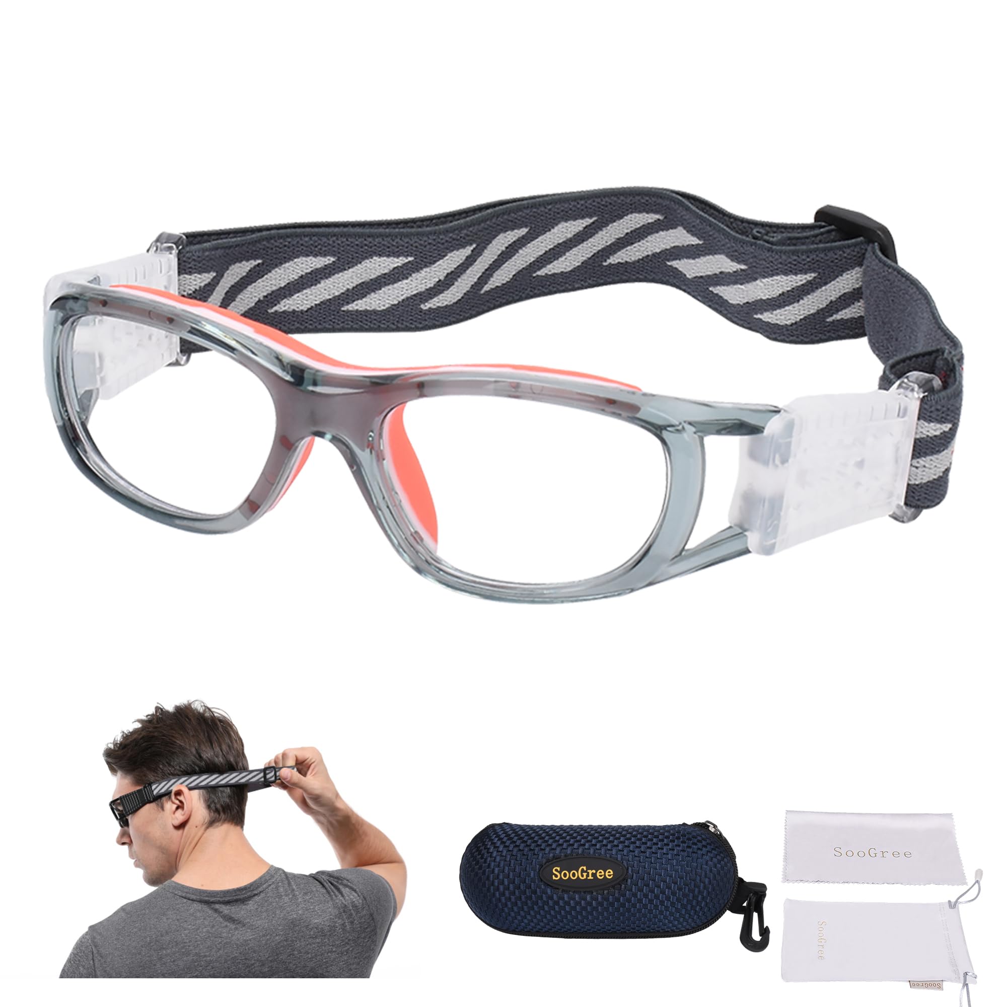 Photo 1 of ''N/A'' SooGree kids Basketball Soccer Football Sports Training Glasses Protective Eyewear Goggles Anti Fog Lens for Boys Girls Youth Safety Glasses Age 7-12