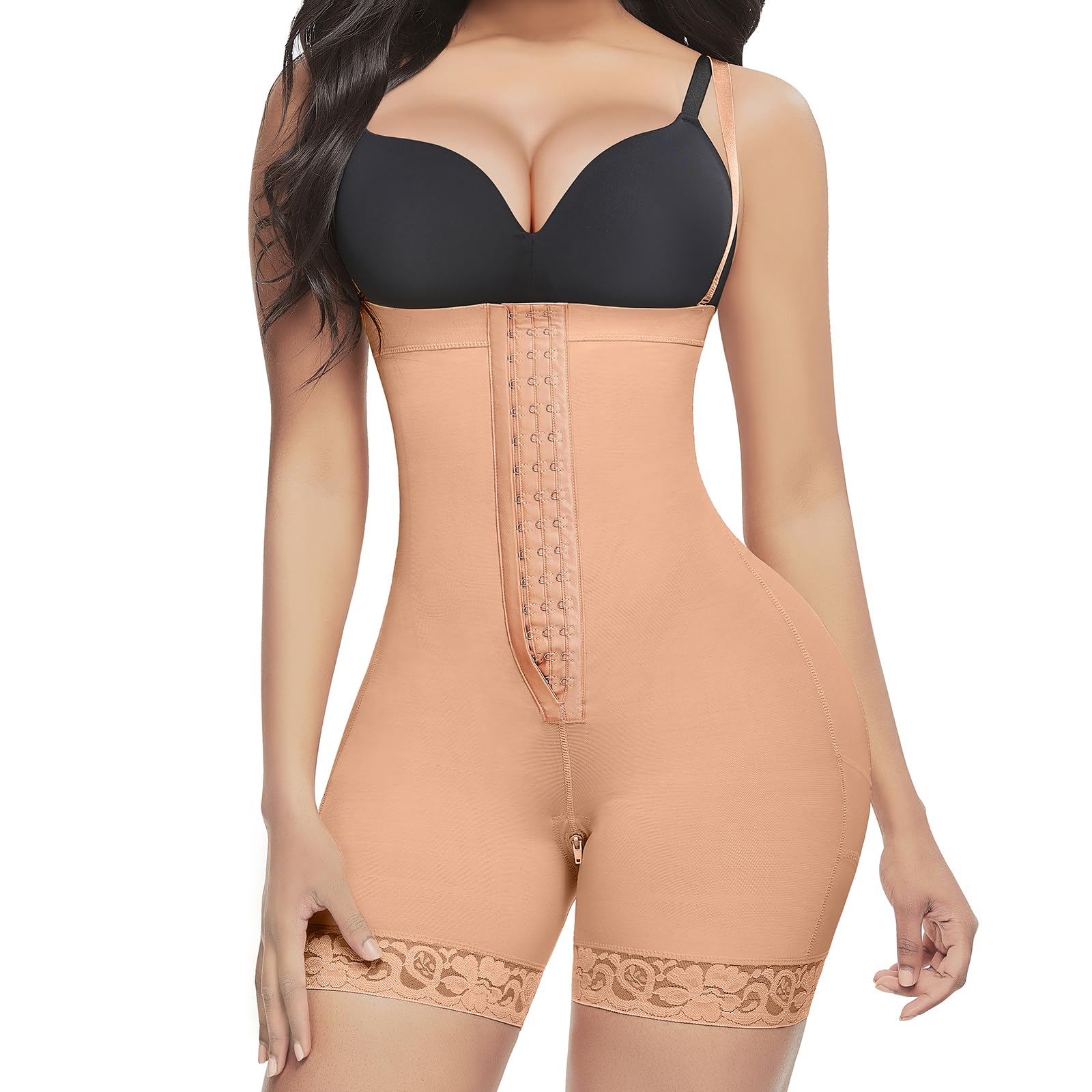 Photo 1 of Fajas Postparto Para Mujer Shapewear Tummy Control Seamless Butt Lifter Body Shaper Bodysuit Rose Gold X-Large