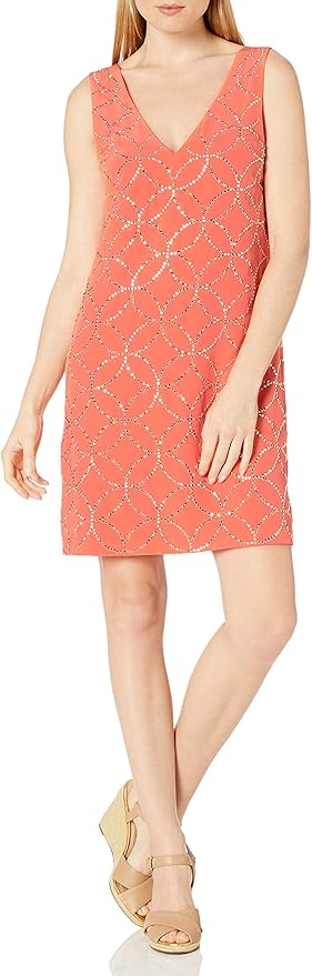 trina turk orange dress
