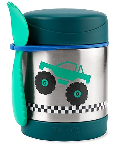 Skip Hop Insulated Baby Food Jar, Sparks Truck, Stainless Steel