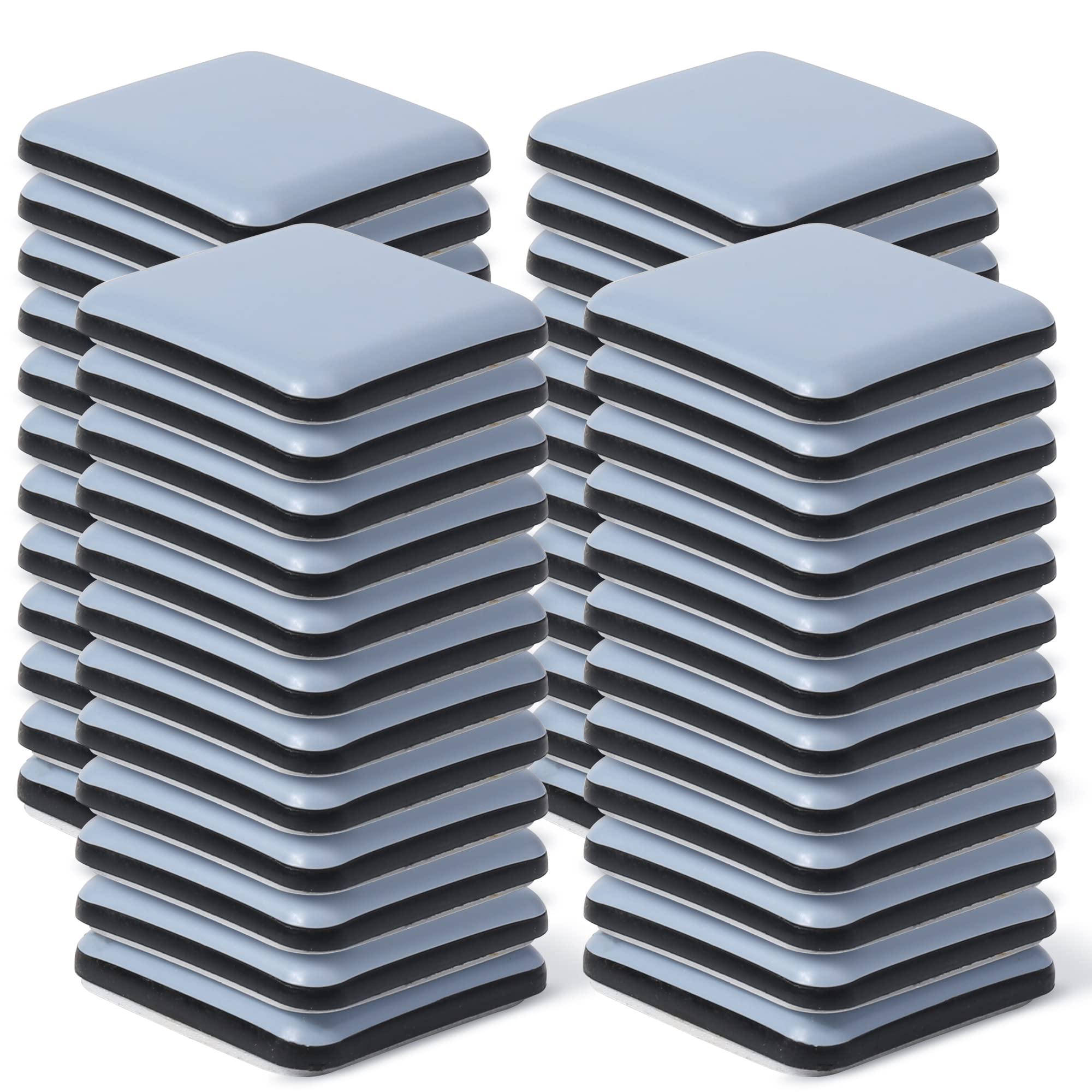 Hasware Furniture Sliders 48 Pcs,Heavy Movers,Furniture Moving Kit for Hard Floor Surfaces Felt Pads (48, 40x40mm)
